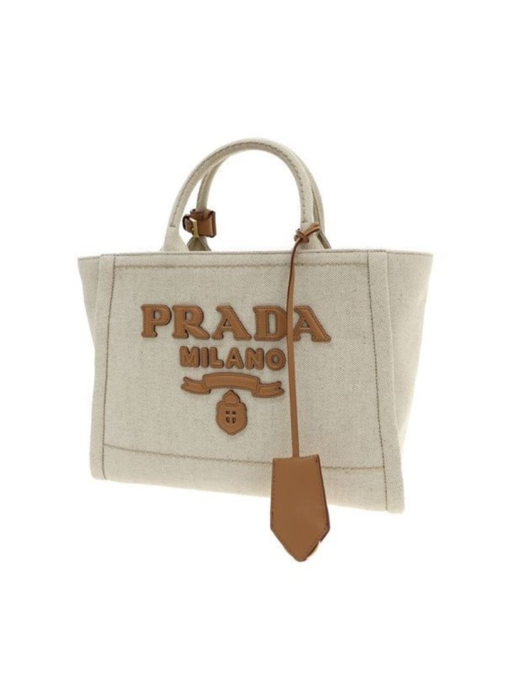 Prada Linen Blend Small Clutch